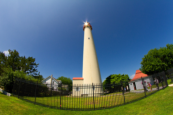 Fisheye of Cape May Lighthouse