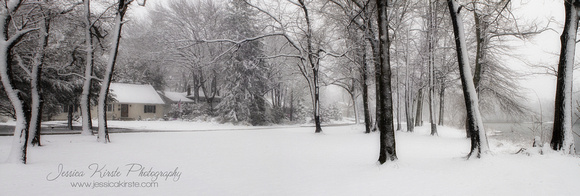 Snow Scene at Rahway Park